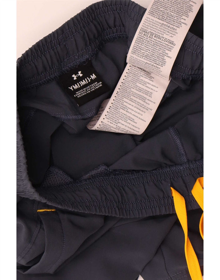 Under Armour Pantalones cortos deportivos para niños 9-10 años Mediano Azul marino Colorblock