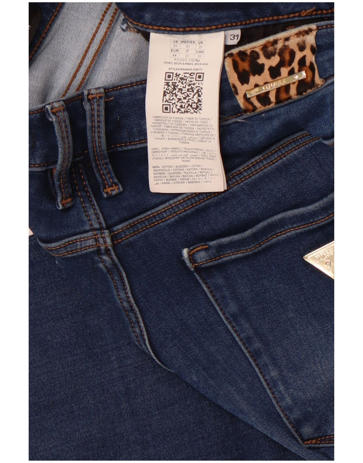 GUESS Vaqueros pitillo Annette para mujer W31 L29 Algodón azul marino