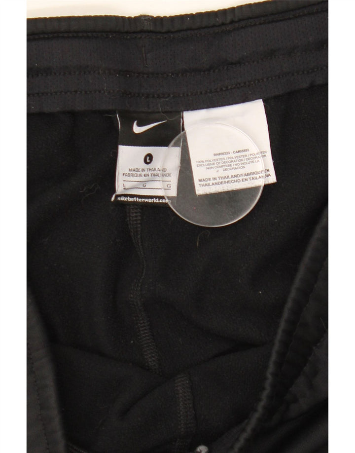 Nike - Pantalón de chándal Therma-Fit para hombre, talla grande, poliéster negro