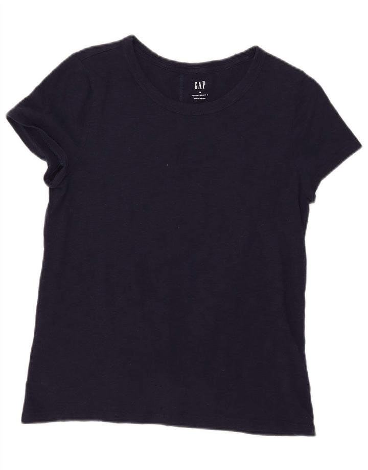 Gap Camiseta para Mujer Top UK 12 Medium Azul Marino Algodón