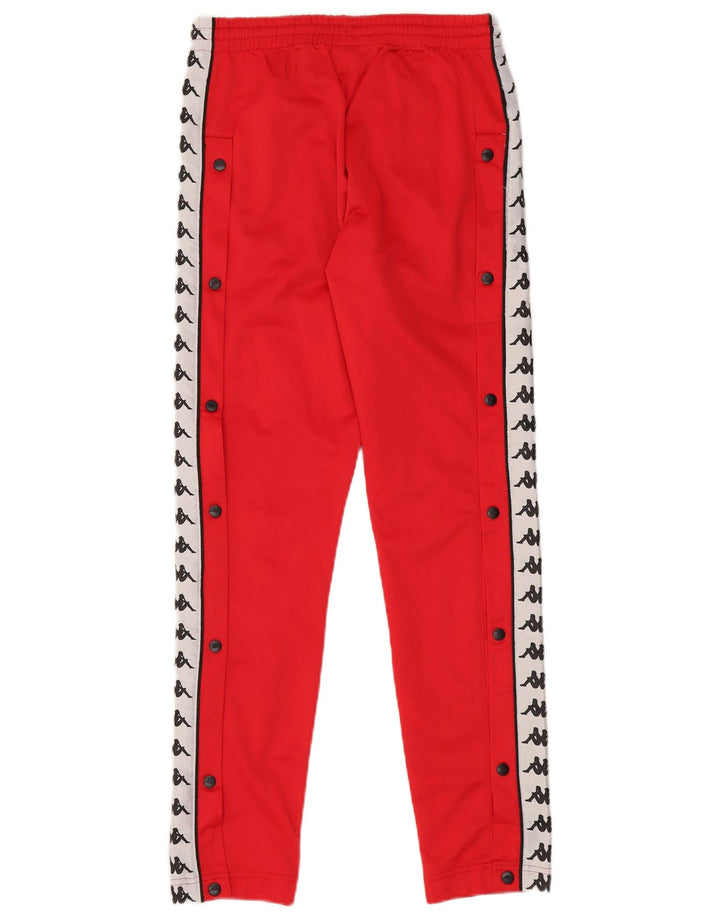 Kappa Hombre Pantalones De Chándal Gráfico Small Rojo Colorblock Poliéster