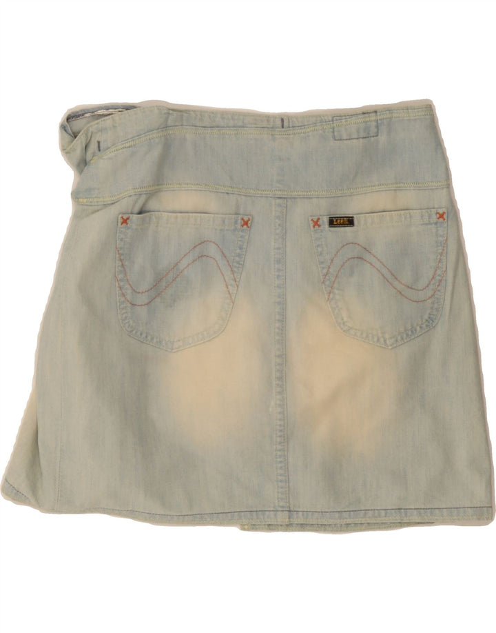LEE Womens Wrap Denim Skirt W32 Large  Blue Vintage Lee and Second-Hand Lee from Messina Hembry 