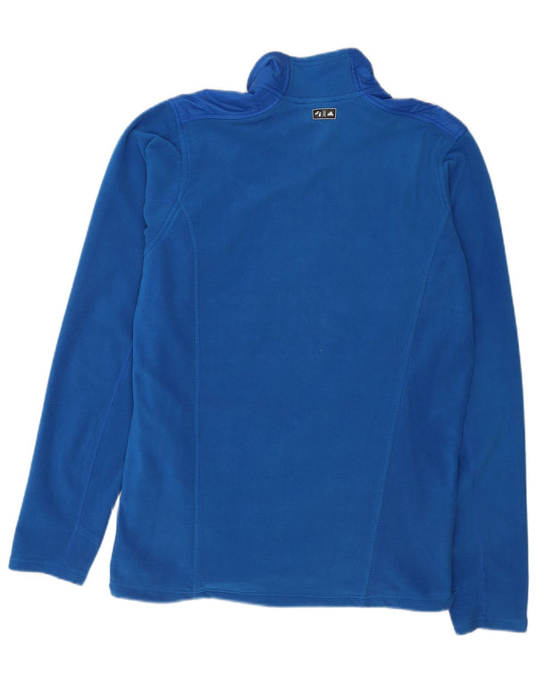 Adidas Chaqueta polar para hombre UK 42/44 Large Azul Poliéster Deportes