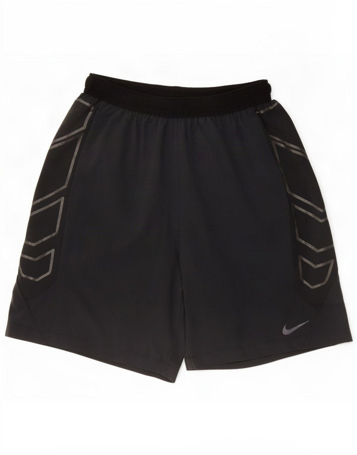 Nike - Pantalones cortos deportivos para hombre, talla grande, poliéster negro