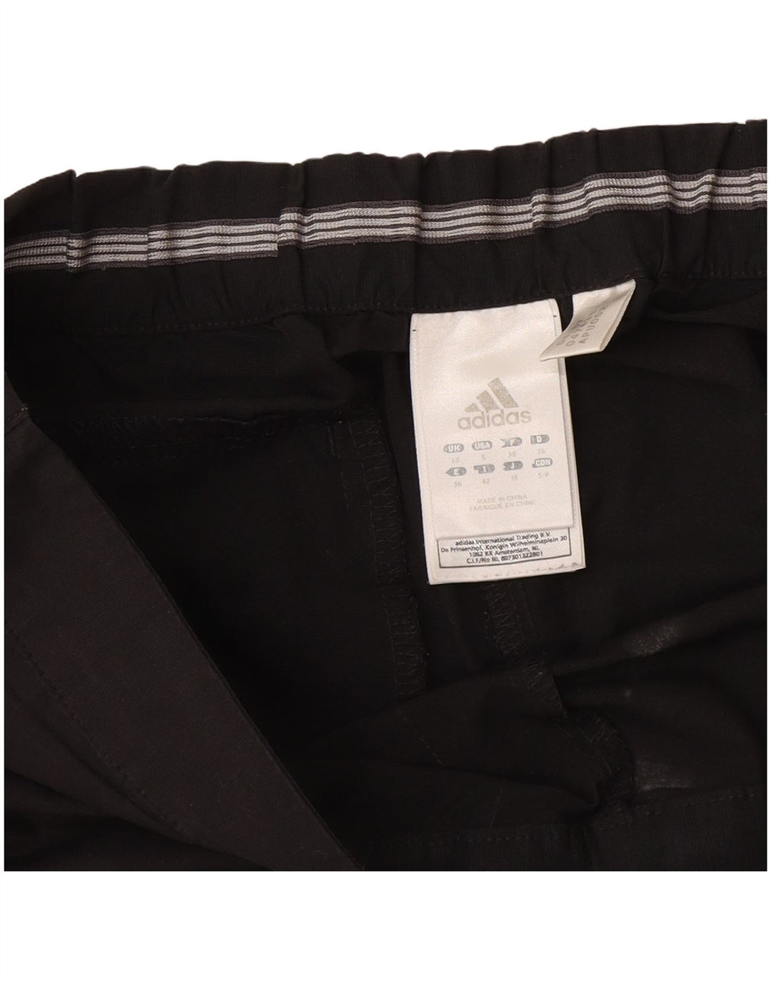 Adidas Bermudas para mujer UK 10 Small W27 Algodón negro