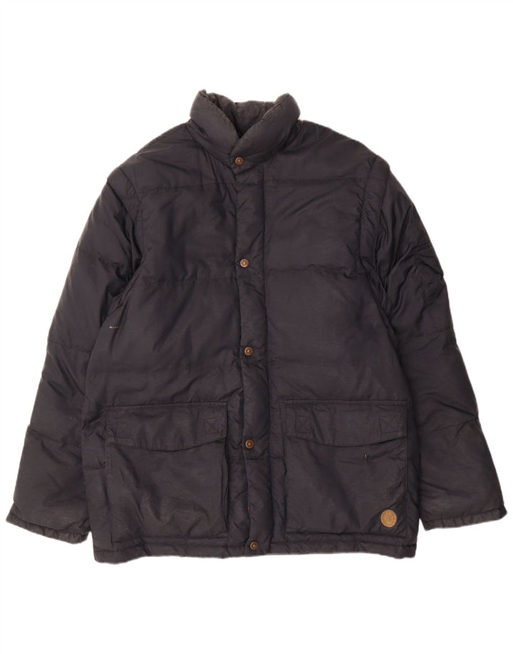 Trussardi Chaqueta acolchada holgada para hombre IT 44 XS Negro Poliéster