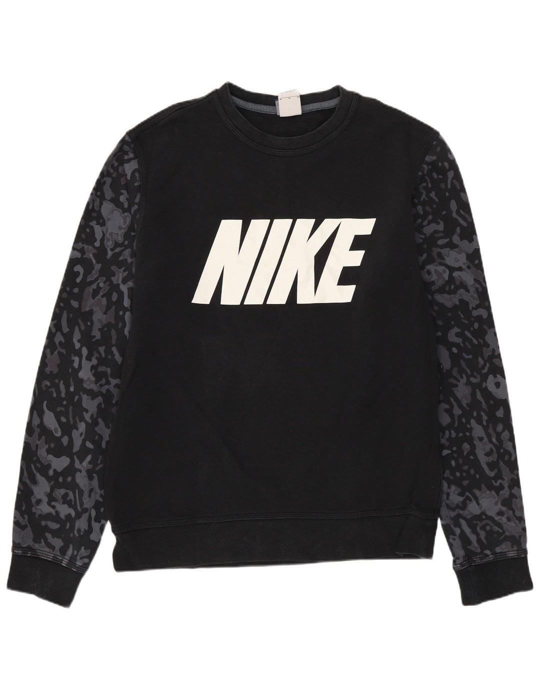 Sudadera Nike Graphic Jumper De Algodón Camuflaje Negro Mediano