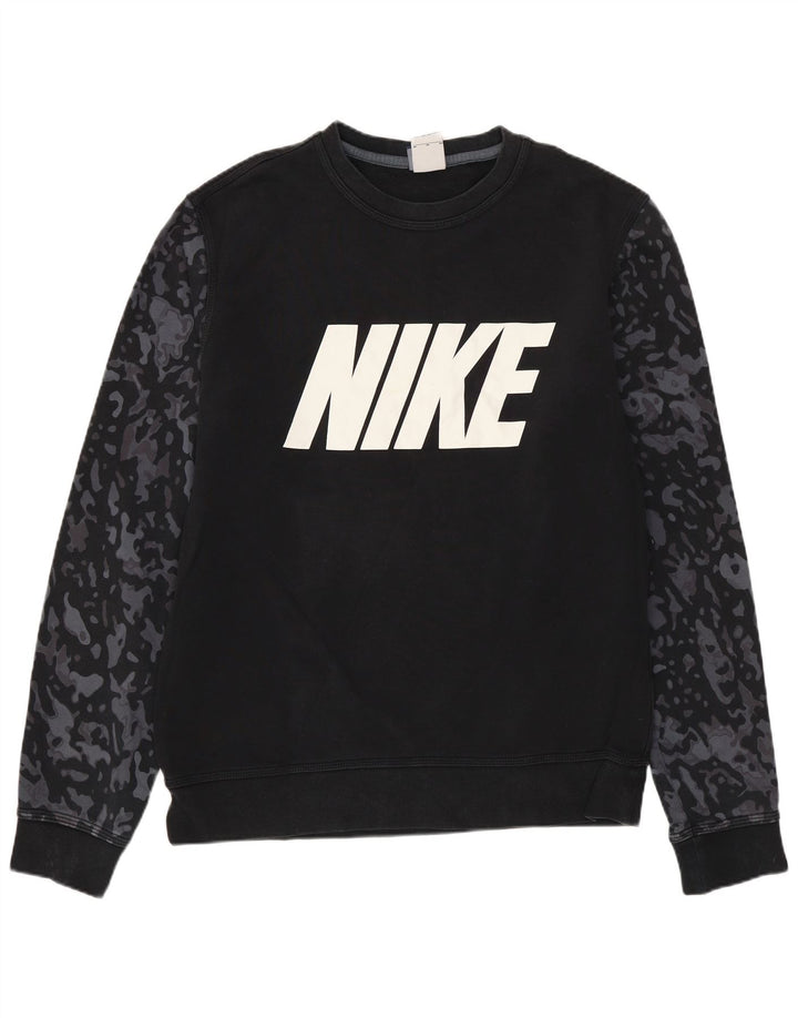 Sudadera Nike Graphic Jumper De Algodón Camuflaje Negro Mediano