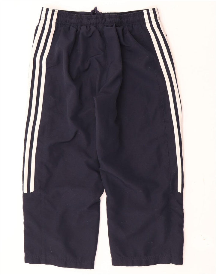 Adidas Mujer Capri Chándal Pantalones UK 10 Pequeño Azul Marino Poliéster