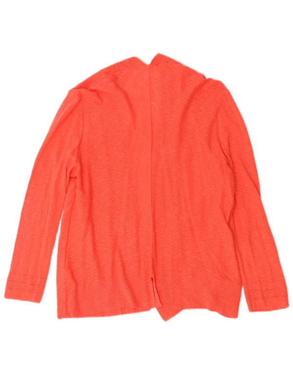 White Stuff Suéter tipo cárdigan abierto con manga 3/4 para mujer, talla 40, color naranja grande