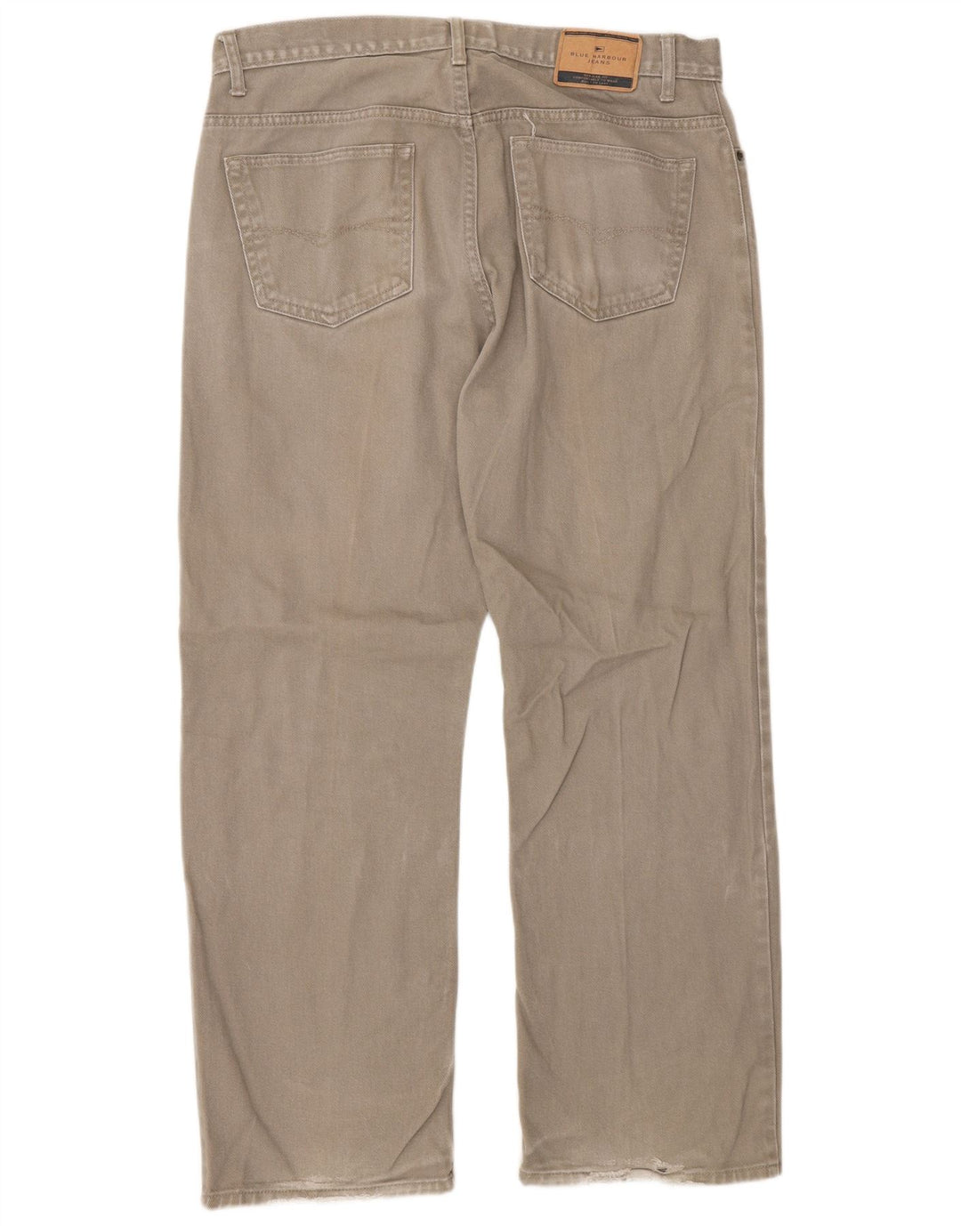 Marks & Spencer Vaqueros rectos azules Harbor para hombre W36 L29 Algodón beige