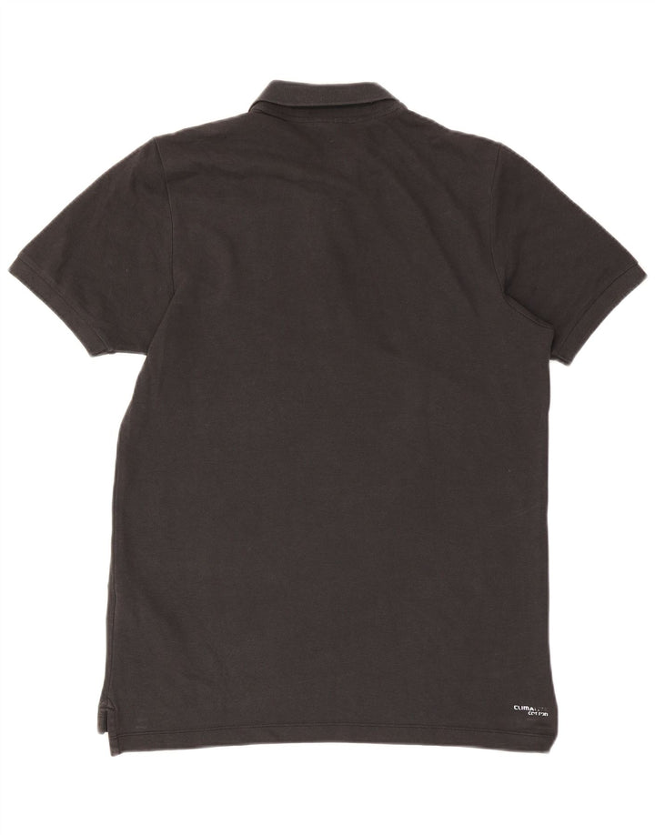 Adidas Mens Clima 365 Polo Camisa Mediana Negro Algodón