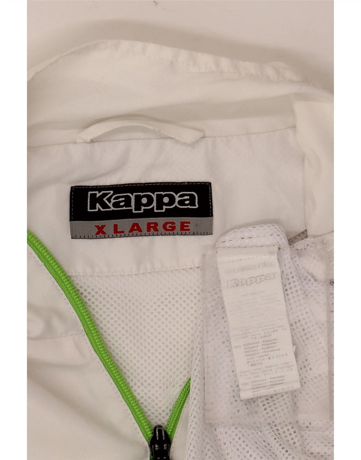KAPPA Hombre Chándal Top Chaqueta XL Off White Poliéster
