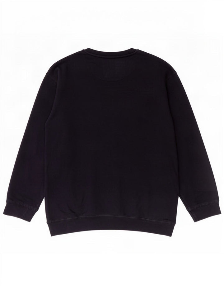 Superga Mujer Sudadera Gráfica Jumper UK 14 Medium Azul Marino Algodón