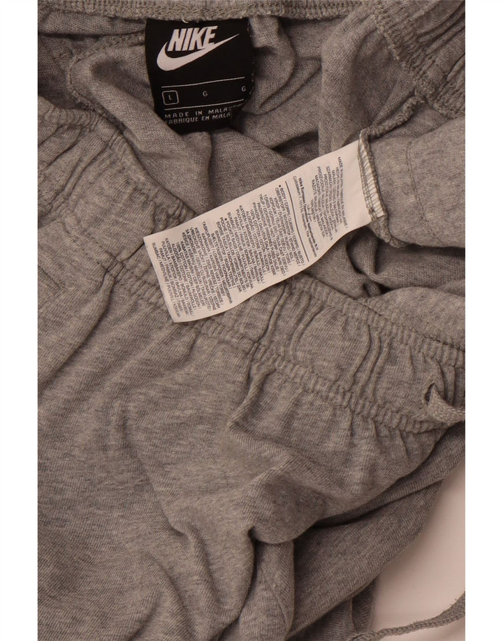 Pantalones cortos deportivos NIKE para hombre, algodón gris grande