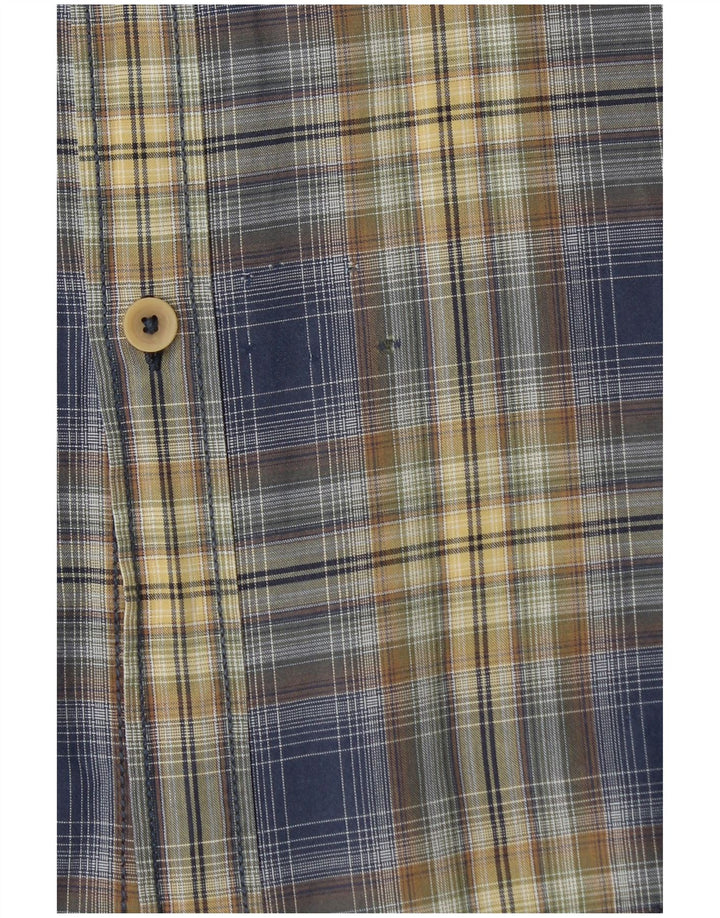 CAMEL ACTIVE Camisa de manga corta para hombre Regular Fit XL Blue Check