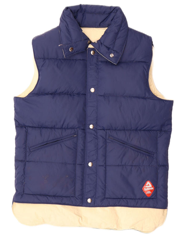 Dolomite Chaleco acolchado reversible para hombre UK 38 Medium Azul marino Algodón