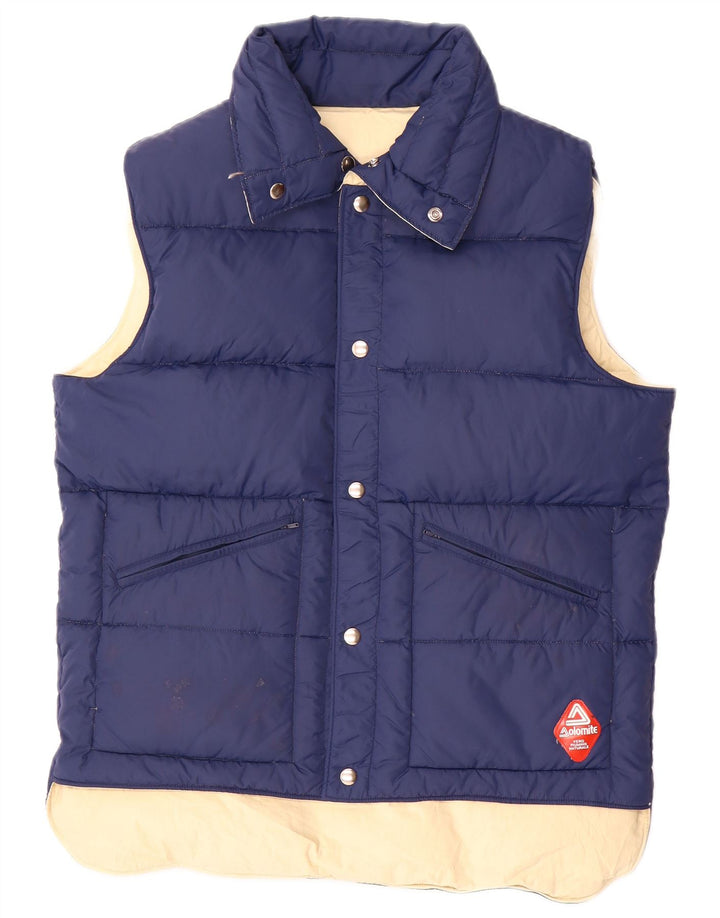 Dolomite Chaleco acolchado reversible para hombre UK 38 Medium Azul marino Algodón