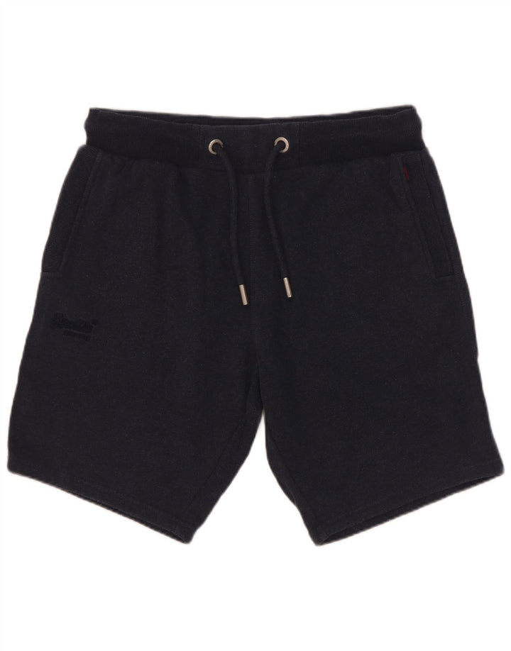 Superdry Pantalones cortos deportivos para hombre de algodón azul marino grande