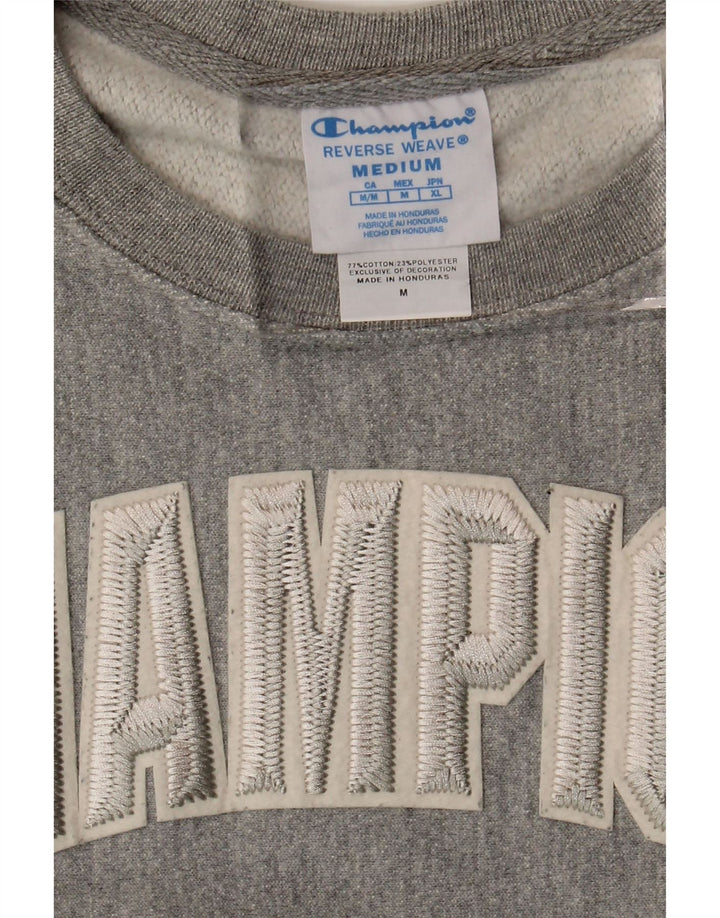 CHAMPION Sudadera gráfica para mujer Jumper UK 14 Algodón gris medio