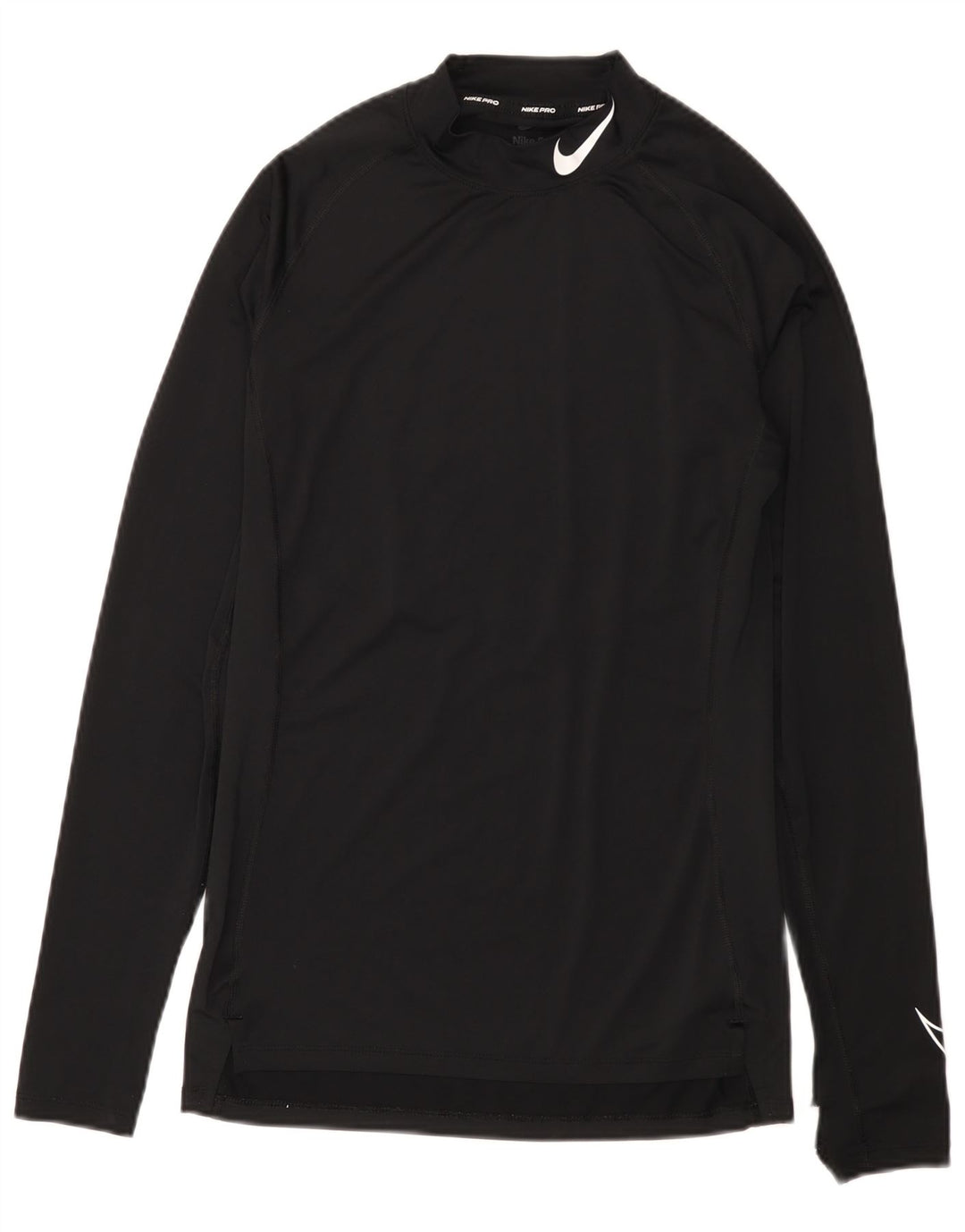 Nike Dri Fit Graphic Top manga larga poliéster negro mediano para hombre