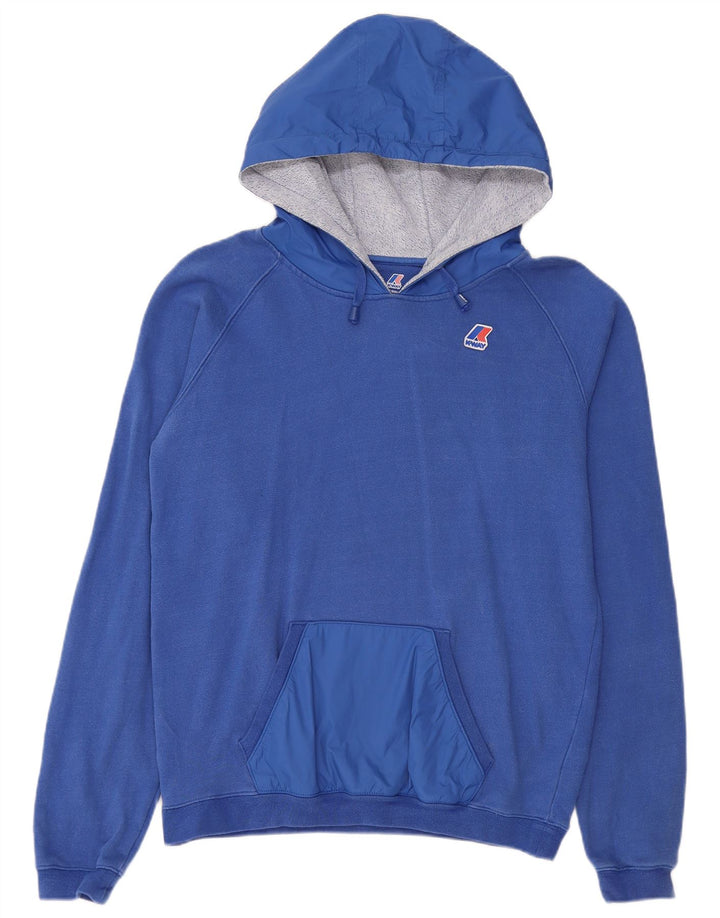 K-Way Jersey con capucha para mujer UK 44 Algodón azul medio