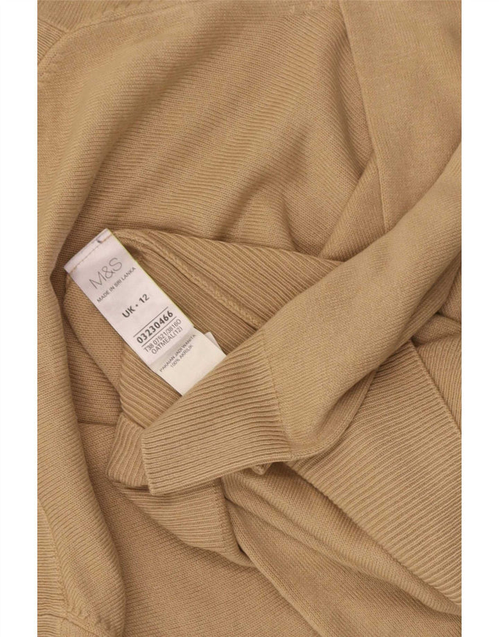 Marks & Spencer Jersey con cuello vuelto para mujer UK 40 Acrílico marrón medio