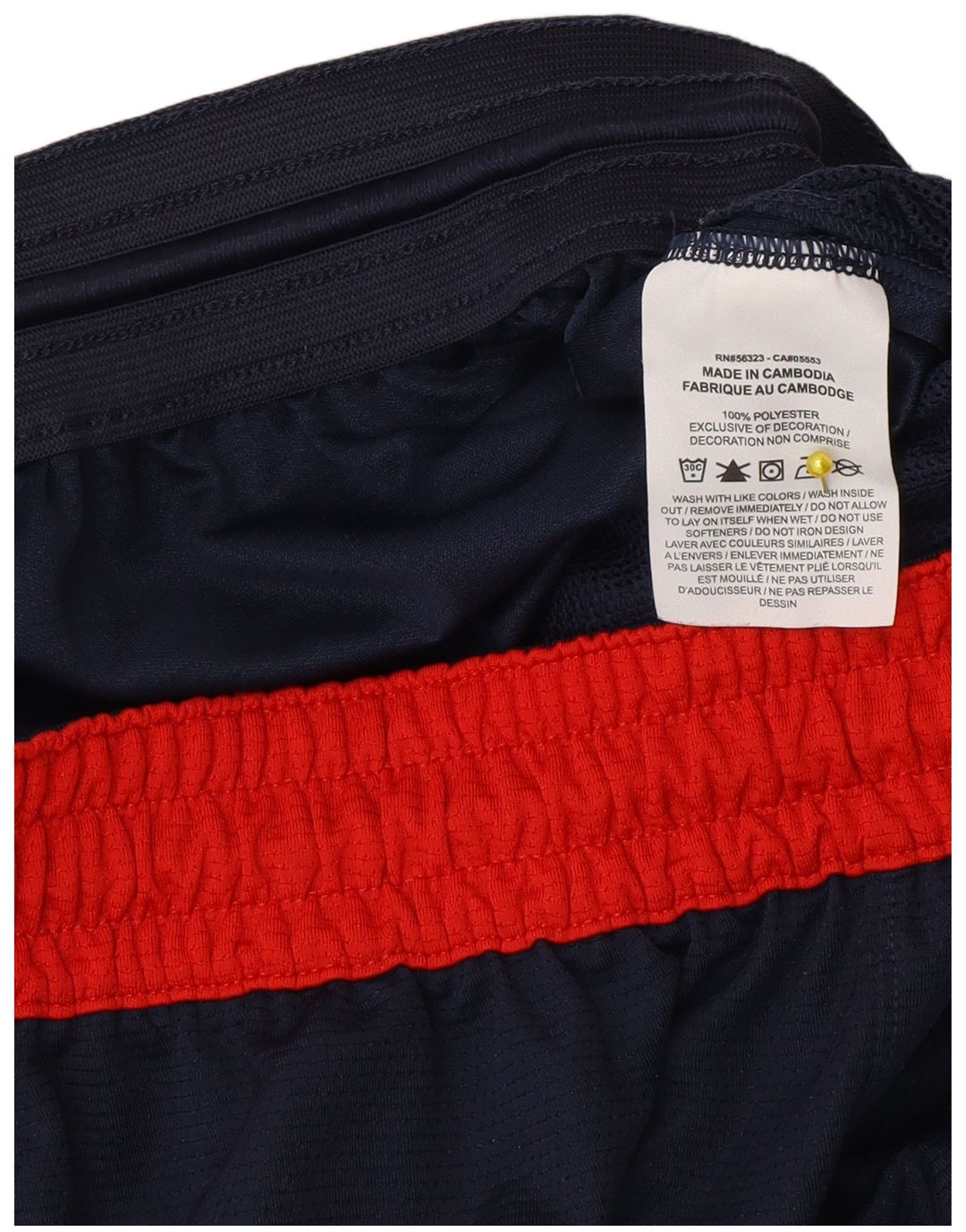 Nike - Pantalones cortos deportivos Dri Fit para hombre (talla pequeña), color azul marino, poliéster