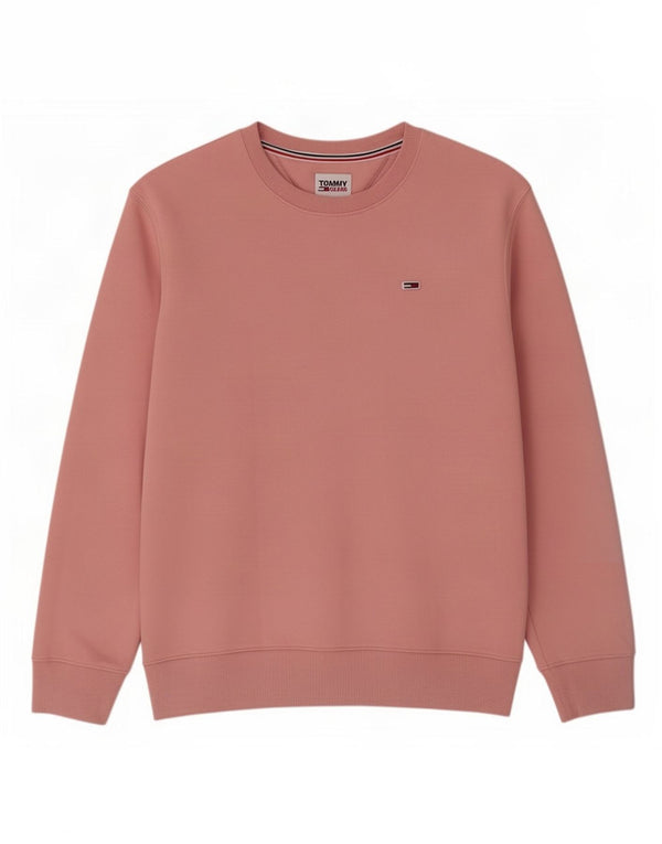 Tommy Hilfiger Sudadera Jumper para Hombre Grande Rosa Algodón