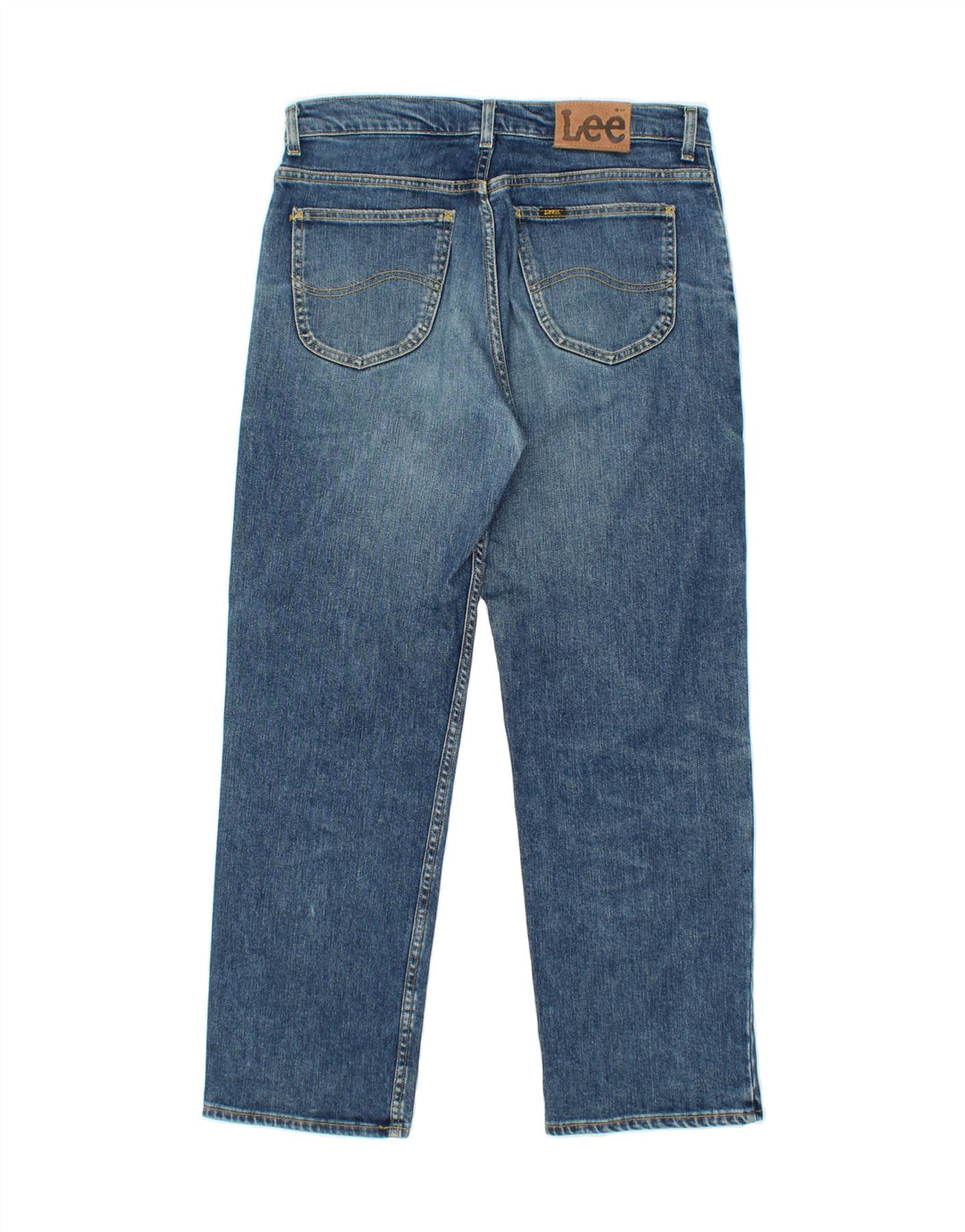 Vaqueros rectos para mujer LEE W34 L30 Algodón azul