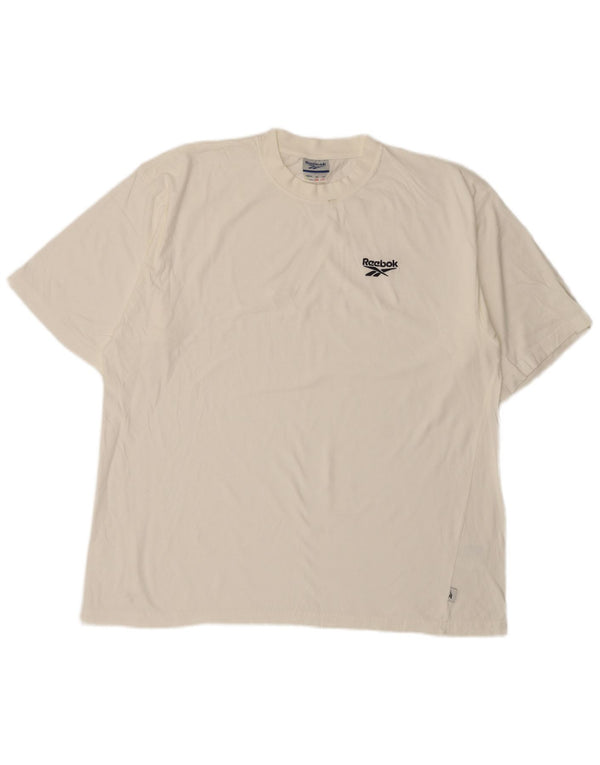 Camiseta Reebok Hombre Top XL Blanco Algodón