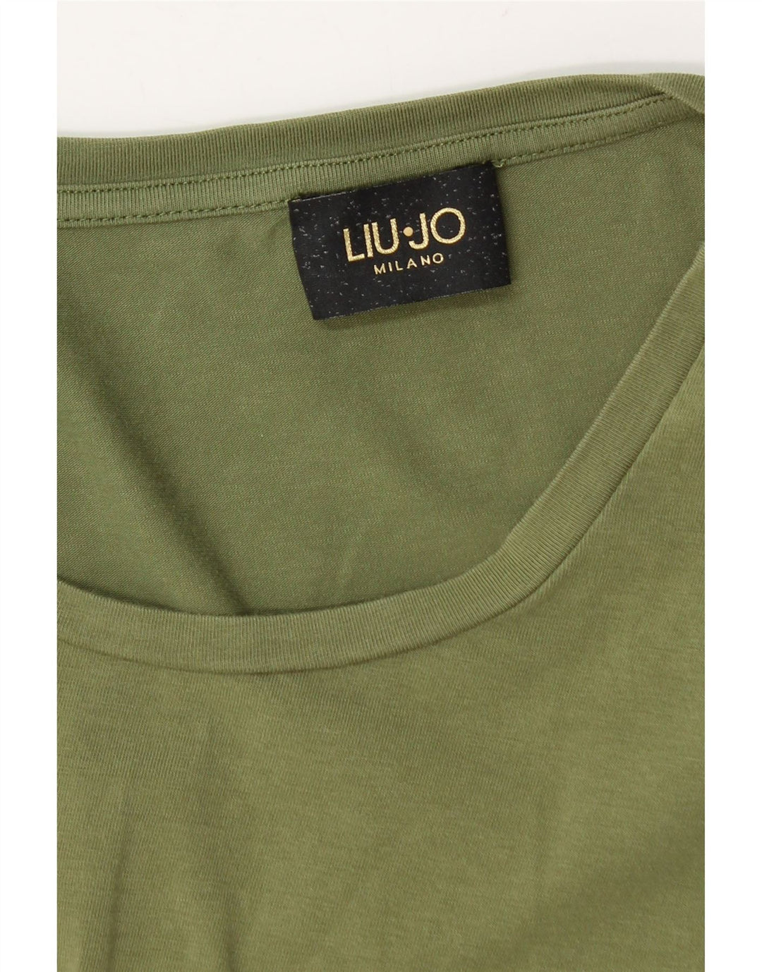 LIU JO Camiseta gráfica para mujer Top UK 40 Verde medio