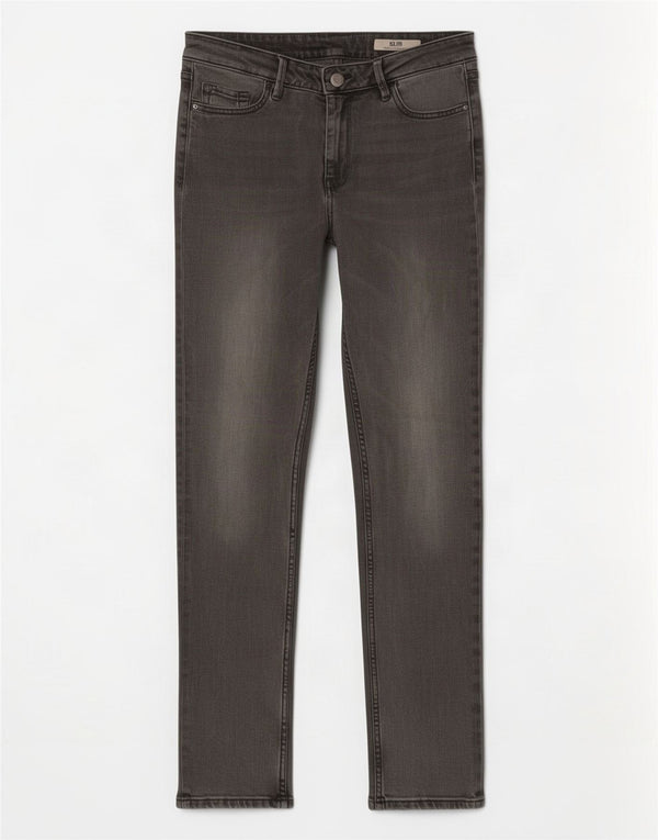 Marks & Spencer Vaqueros ajustados para mujer UK 10 Small W27 L29 Algodón gris