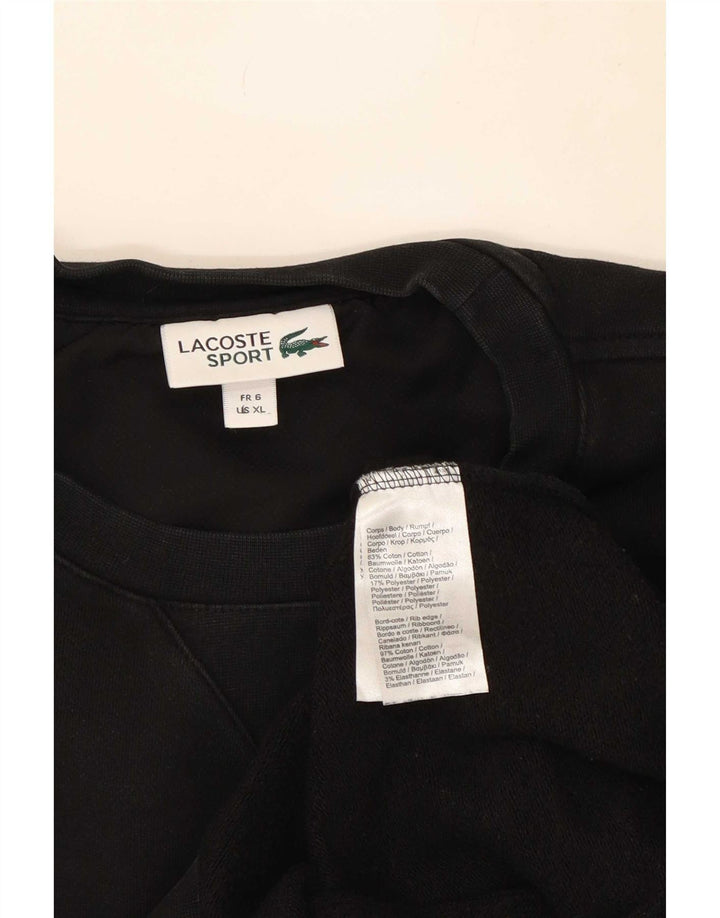 Sudadera Lacoste Hombre Talla 6 XL Algodón Negro