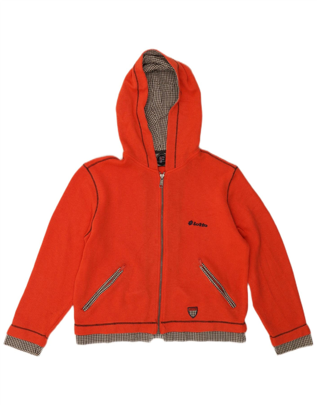 LOTTO Suéter con capucha y cremallera extragrande para mujer UK 10 Small Red Poliéster