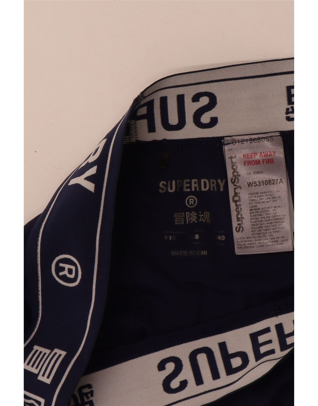 Superdry Leggings Gráficos Para Mujer UK 42 Medio Azul Marino Poliéster
