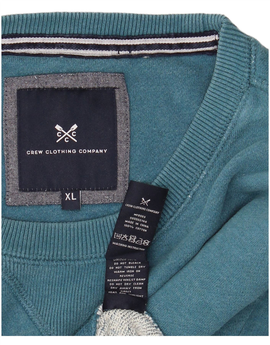 Crew Clothing Sudadera para hombre Jumper XL Azul Algodón