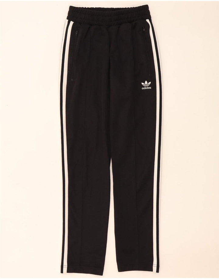 Adidas - Pantalón de chándal para hombre, talla pequeña, algodón negro