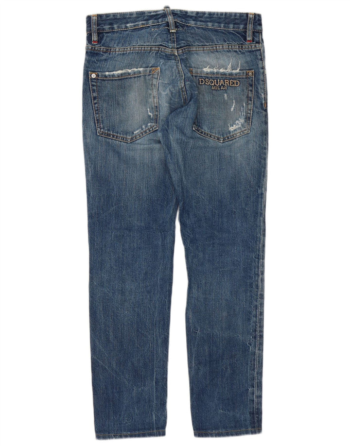 Dsquared Jeans ajustados desgastados para hombre IT 46 Small W32 L30 Algodón azul