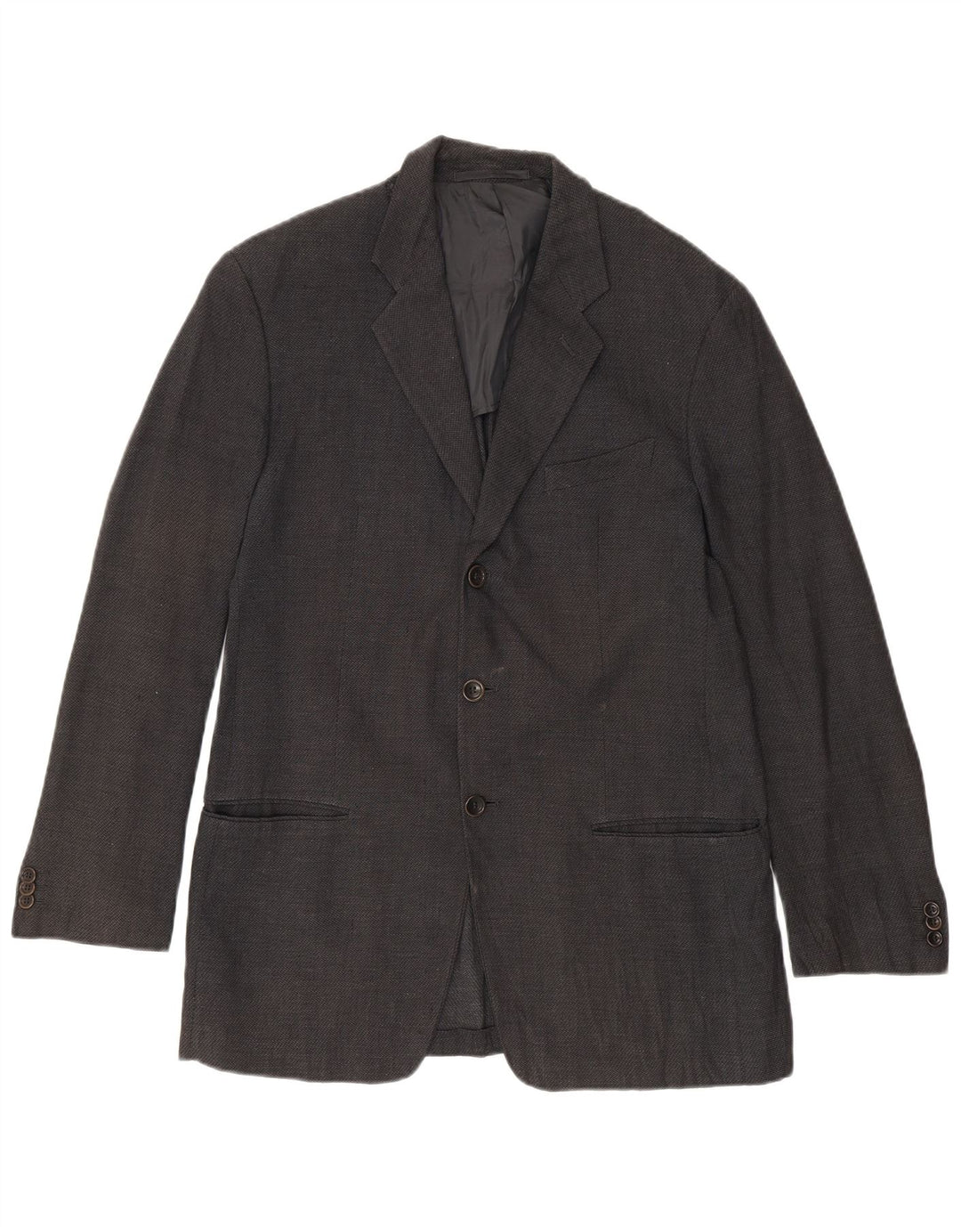 Armani Collezioni Chaqueta tipo blazer de 3 botones para hombre IT 50 Lino gris medio