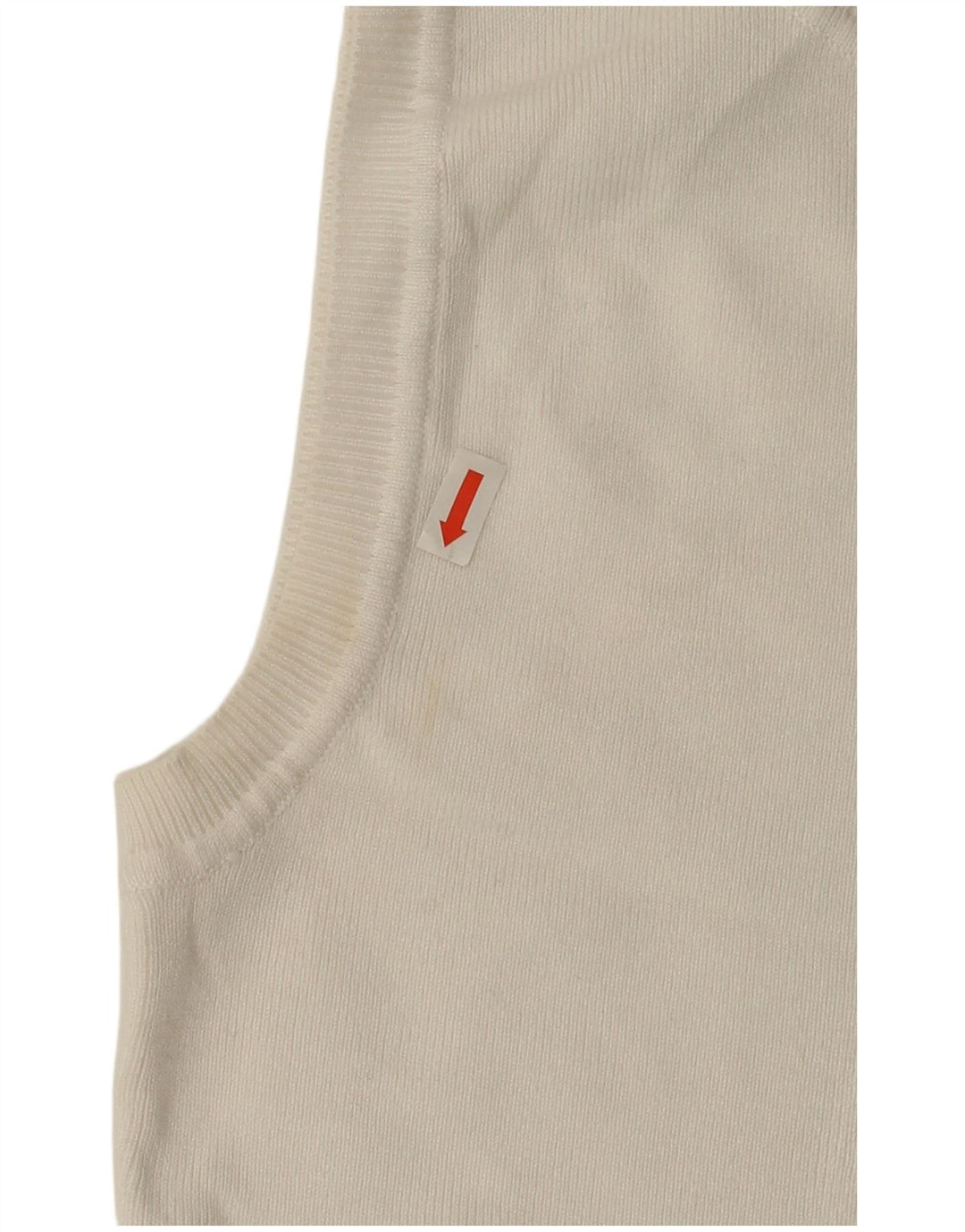 Zara Mujer Crop Vest Top UK 12 Medium Viscosa Blanca