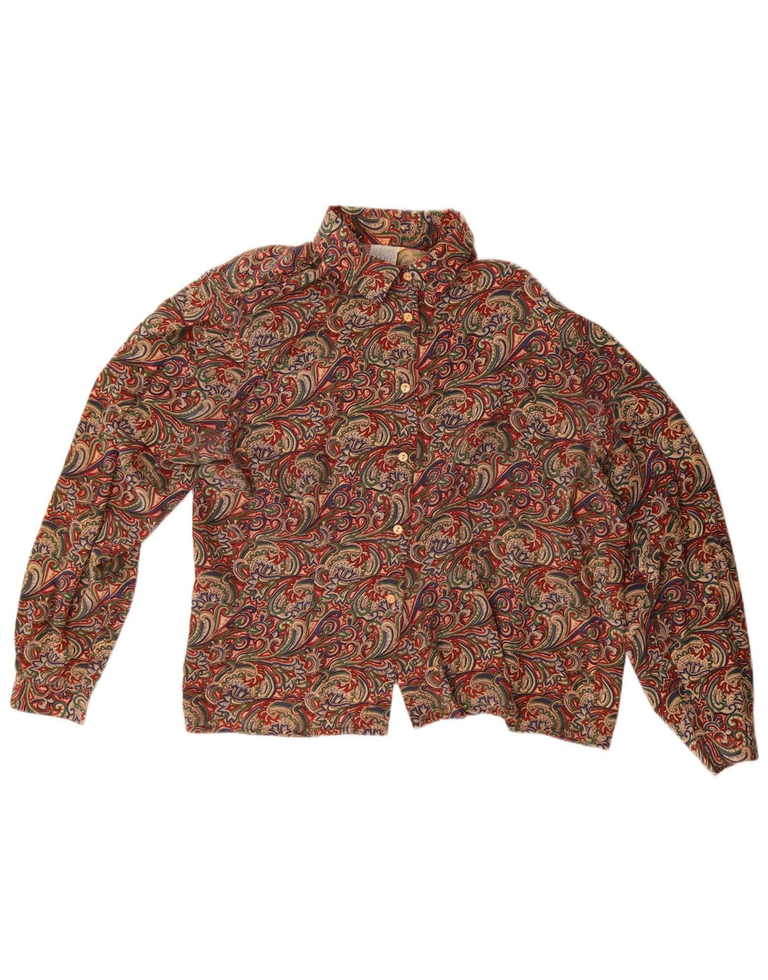 Andrea Mare Blusa extragrande para mujer UK 46 Large Paisley multicolor