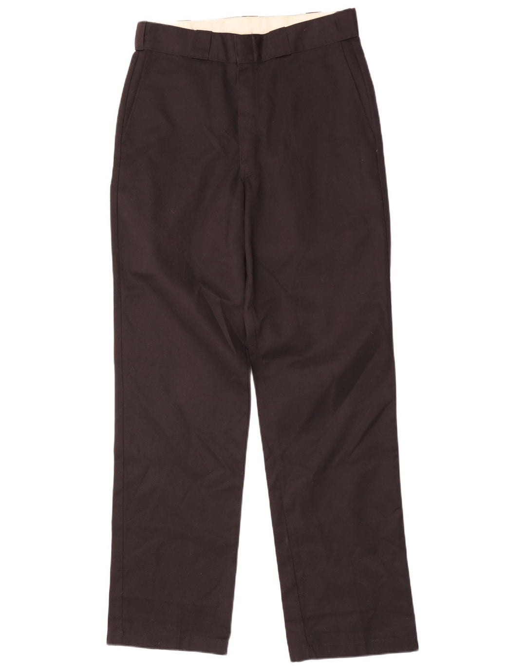Dickies Pantalón chino recto para hombre W32 L34 Poliéster negro