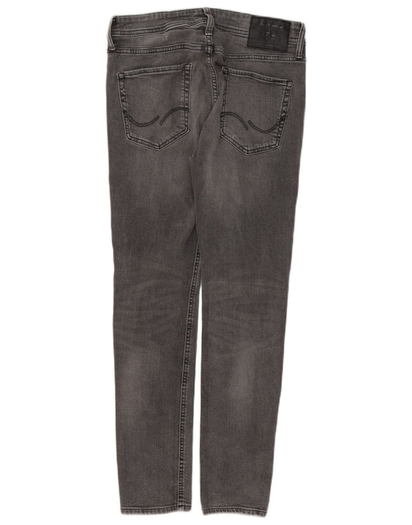 Jack & Jones Mens Liam Skinny Jeans W30 L30 Algodón gris