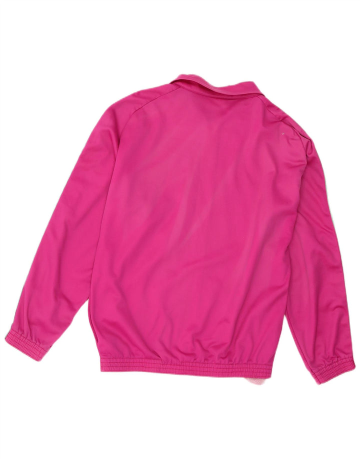 Vintage hombres gráfico chándal top chaqueta pequeña rosa geométrica