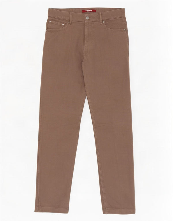 Pantalones informales rectos para hombre Carrera W33 L29 Algodón beige