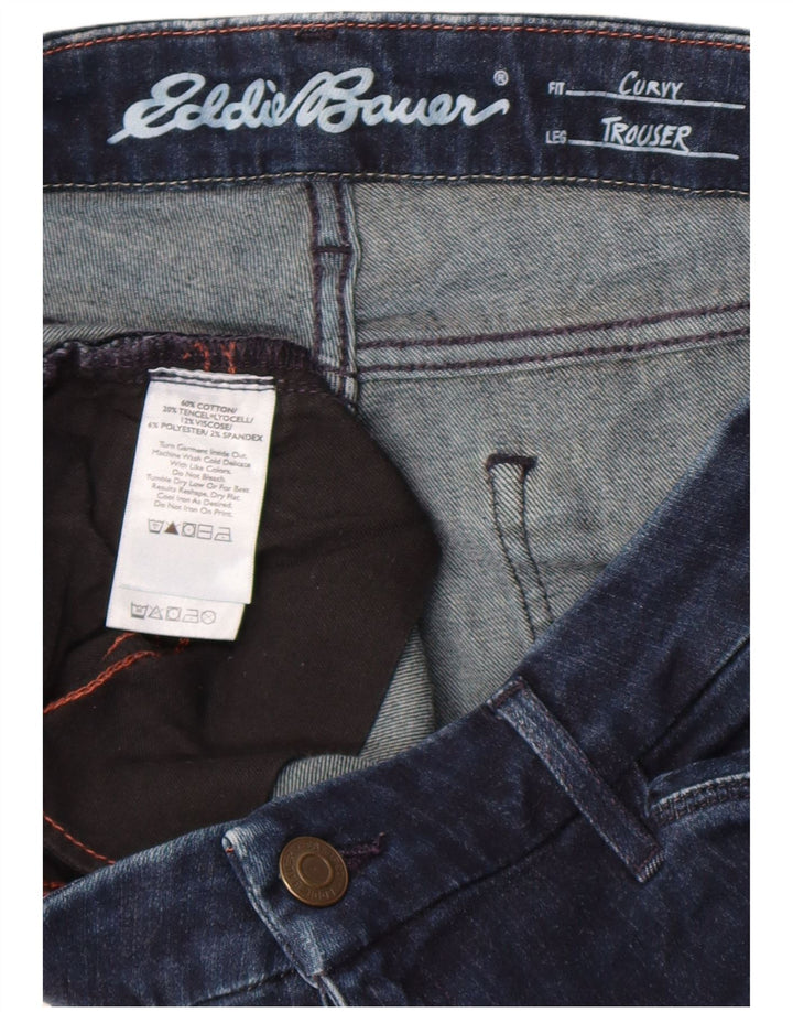 Eddie Bauer Jeans con corte de bota con curvas para mujer W32 L28 Algodón azul marino