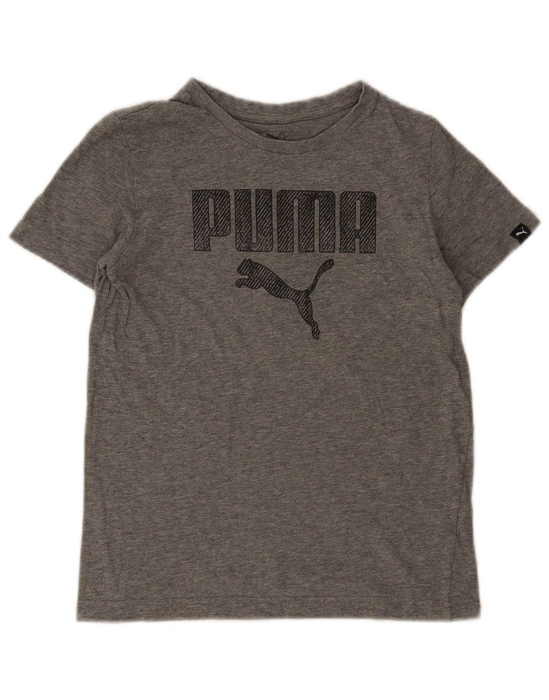 Puma Camiseta gráfica para niño 11-12 años Gris