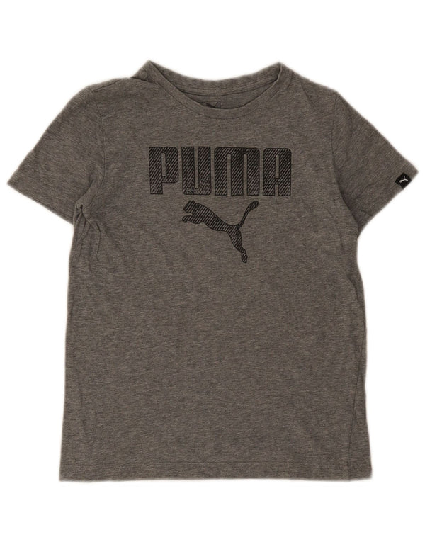 Puma Camiseta gráfica para niño 11-12 años Gris