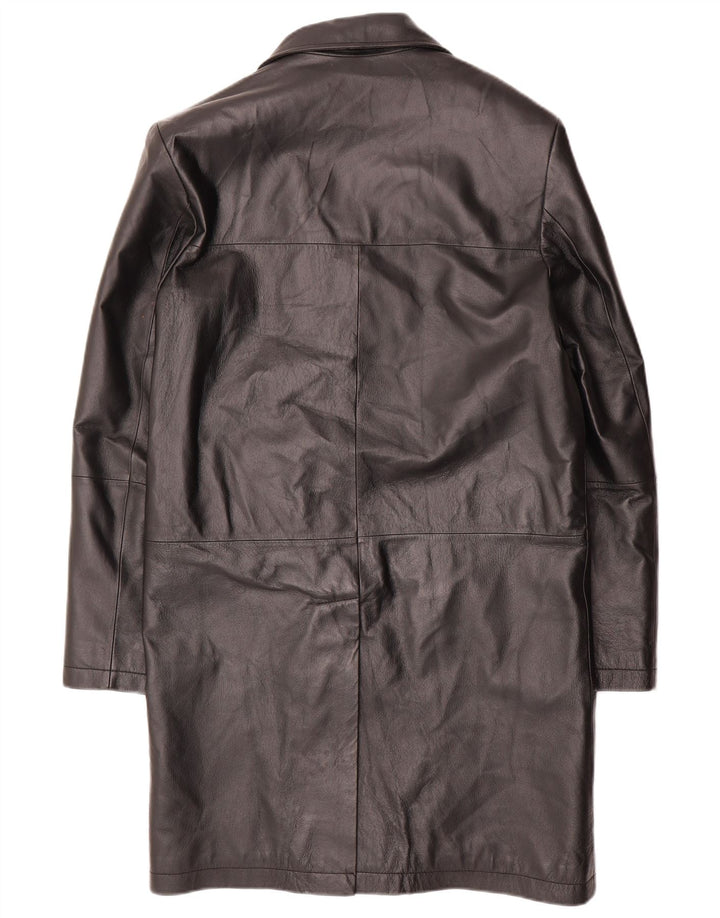 Conbipel Abrigo de cuero para hombre IT 46 Small Cuero negro